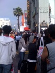 Fans blocking Hollywood Blvd (it only got worse)